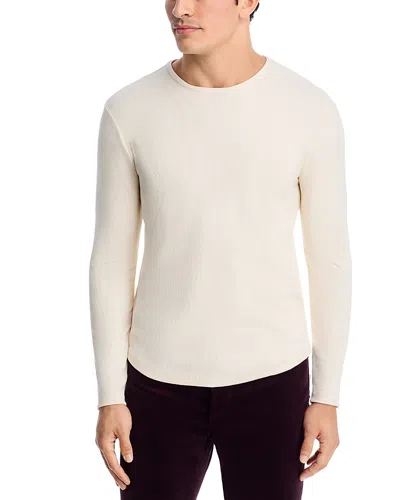 Monfrere Dann Long Sleeve Ribbed Tee In White