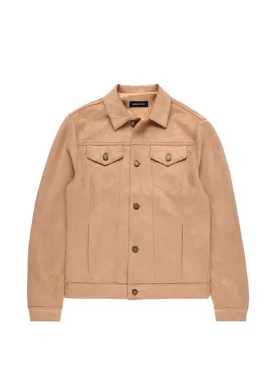 Monfrere Dean Buttoned Jacket In Brown
