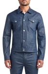 Monfrere Monfrère Dean Stingray Pebbled Trucker Jacket In Stingray