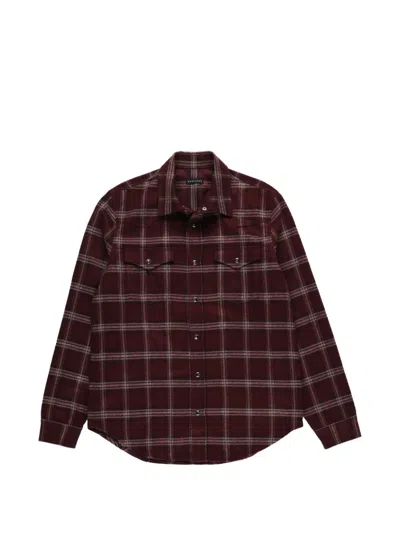 Monfrere Eastwood Checked Shirt In Brown