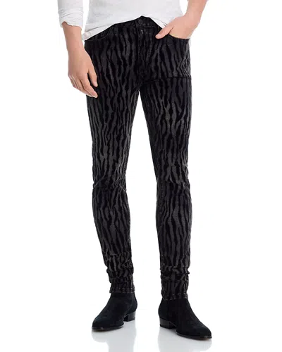Monfrere Greyson Skinny Fit Jeans In Noir Tigre In Black