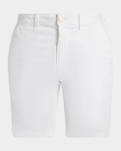 Monfrere Men & Apos;s Cruise Chino Flat-front Shorts In White