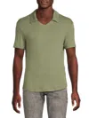 Monfrere Men's Bond Solid Polo In Jade