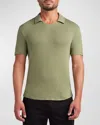 Monfrere Men's Bond Solid Polo In Jade
