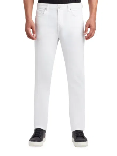 Monfrere Men's Brando Cotton-linen Jeans In White