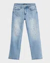 Monfrere Men's Caine Perle Straight-leg Embellished Jeans In Blue