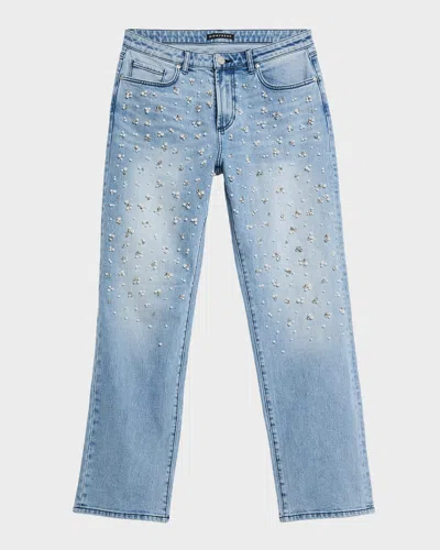 Monfrere Men's Caine Perle Straight-leg Embellished Jeans