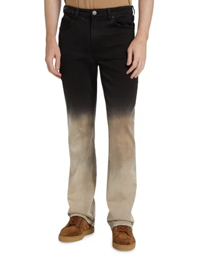Monfrere Men's Clint Dip-dyed Boot-cut Jeans In Multi