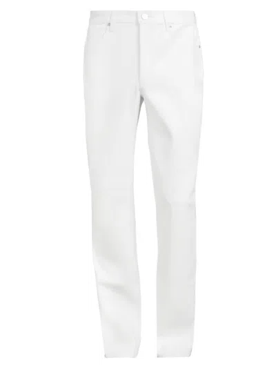 Monfrere Men's Clint Leather Trousers In Blanc