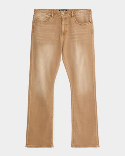 Monfrere Men's Clint Slim Faded Bootcut Jeans In Brown