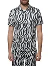 Monfrere Men's Craig Zebra Button-front Shirt In Zebra