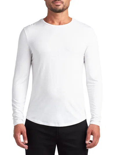 Monfrere Men's Dann Long-sleeve T-shirt In White