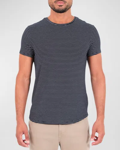 Monfrere Men's Dann Striped Slim T-shirt In Blue