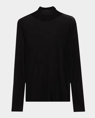 Monfrere Men's Dann Super Soft Turtleneck In Noir