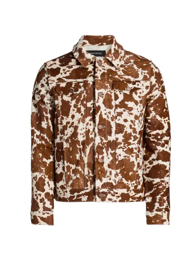 Monfrere Men's Dean Cowhide Leather Jacket In Brown