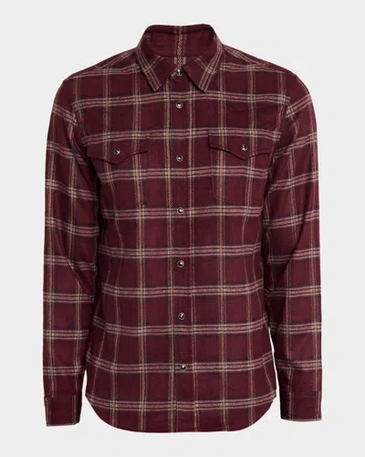 Monfrere Men's Eastwood Plaid Western Shirt In Multi