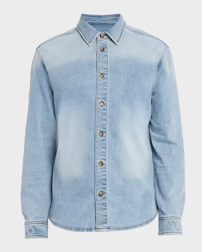 Monfrere Men's Flynn San Vicente Denim Button-down Shirt In Blue