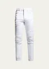 MONFRERE MEN'S GREYSON FADED DISTRESSED SKINNY JEANS