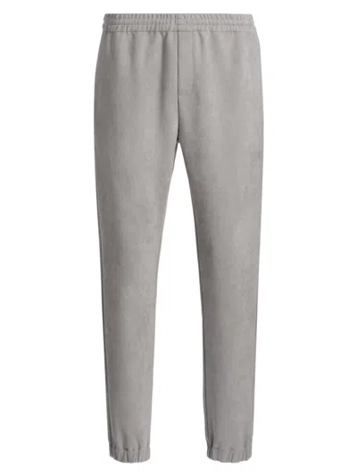 Monfrere Men's Noah Faux-suede Jogger Pants In Gray