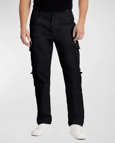 Monfrere Men's Straight-leg Tactical Trousers In Noir