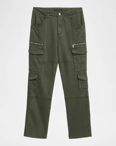 Monfrere Men's Tactical Straight-leg Cargo Pants In Green