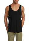 Monfrere Men's Travis Crewneck Stretch Knit Tank In Noir