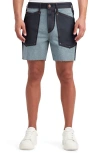 Monfrere Men's Mfvla1 Two-tone Denim Shorts In Indigo