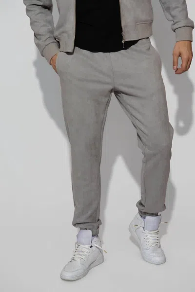 Monfrere Noah Butter Suede Pants In Cool Grey In Gray
