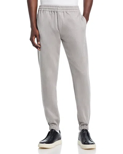 Monfrere Noah Slim Fit Faux Suede Pants In Gray