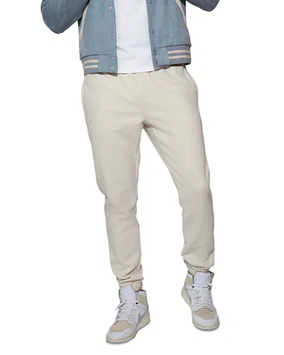 Monfrere Noah Slim Fit Sueded Pants In White