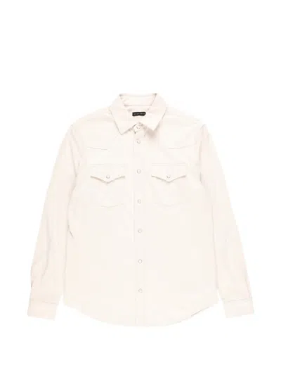 Monfrere Patch-pocket Shirt Jacket In Neutral