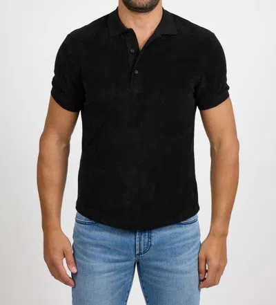 Monfrere Pierce Polo Shirt In Noir In Black
