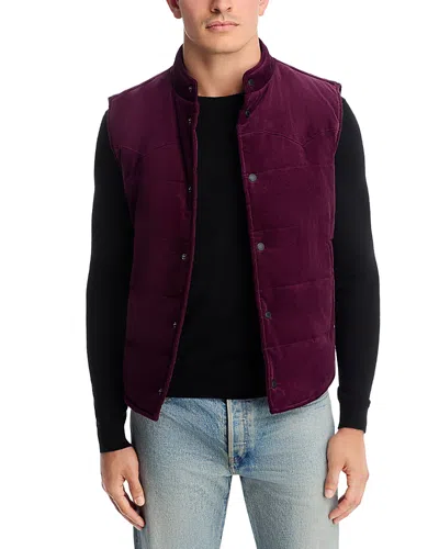 Monfrere Wayne Neddle Corduroy Vest In Purple
