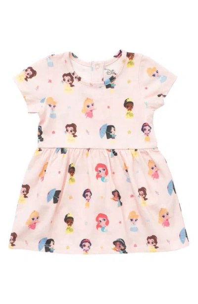 Monica + Andy Babies' All Dressed Up Stretch Organic Cotton T-shirt Dress In Disney Princesses