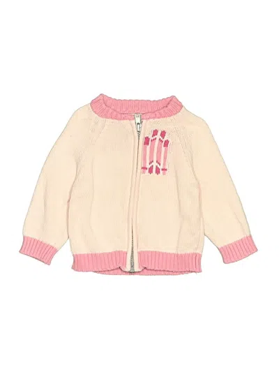 Pre-owned Monica + Andy Babies' Cardigan Sweater In Pink