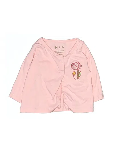 Pre-owned Monica + Andy Babies' Cardigan Sweater In Pink