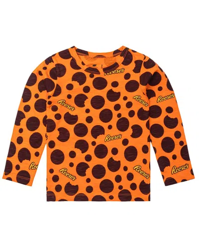 Monica + Andy Kids'  Crewneck T-shirt In Orange