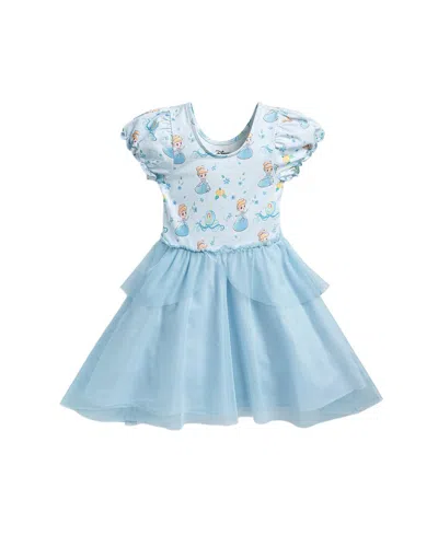 Monica + Andy Kids'  Disney Princess Tulle Dress In Blue