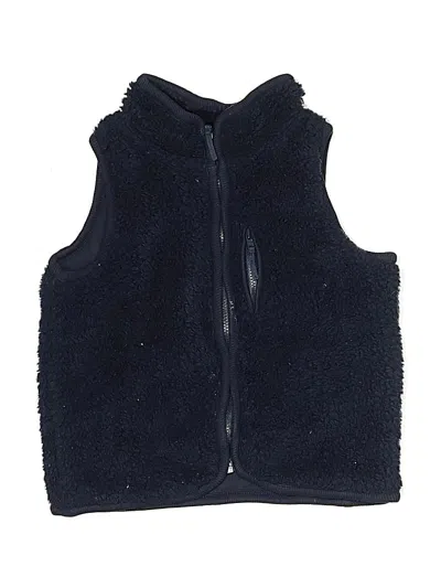 Pre-owned Monica + Andy Kids' Faux Fur Vest In Blue
