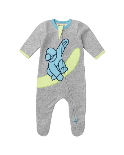 Monica + Andy Fleece Zipper One-piece In Gray