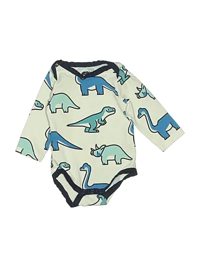 Pre-owned Monica + Andy Babies' Long Sleeve Onesie In Blue