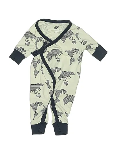Pre-owned Monica + Andy Babies' Long Sleeve Onesie In Gray