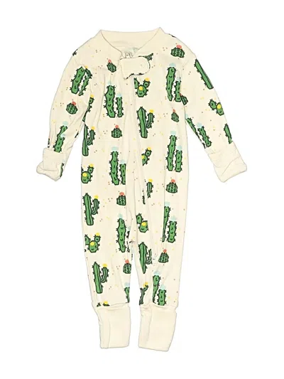 Pre-owned Monica + Andy Babies' Long Sleeve Onesie In Ivory
