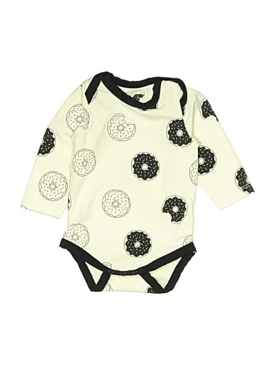 Pre-owned Monica + Andy Babies' Long Sleeve Onesie In Ivory