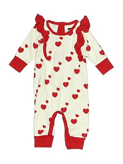 Pre-owned Monica + Andy Babies' Long Sleeve Onesie In Ivory