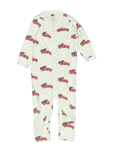 Pre-owned Monica + Andy Babies' Long Sleeve Onesie In Ivory