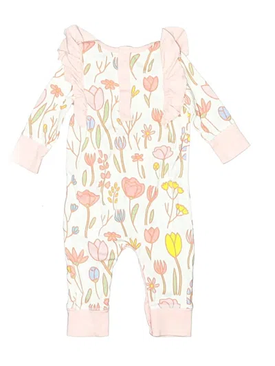 Pre-owned Monica + Andy Babies' Long Sleeve Onesie In White