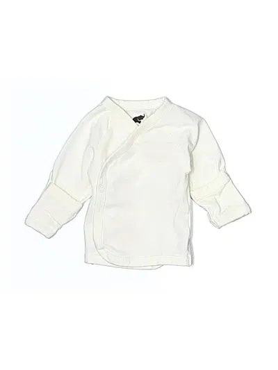 Pre-owned Monica + Andy Kids' Long Sleeve Polo Shirt In Ivory