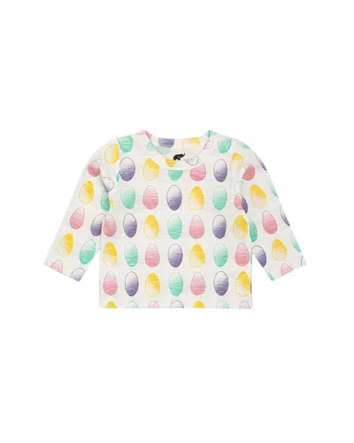 Monica + Andy Long Sleeve Slub Jersey Crewneck Tee In Multi