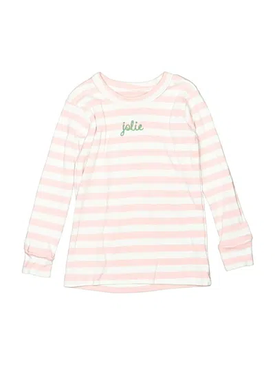 Pre-owned Monica + Andy Kids' Long Sleeve T-shirt In Pink